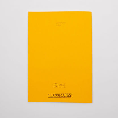 A4+ Exercise Book 80 Page, Plain Blank, Yellow - Pack of 50 - ABC School Supplies