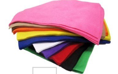 A4 Felt Sheets Class Pack of 40 - ABC School Supplies