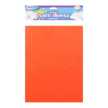 A4 Foam Sheets Primary Colours Pack Of 20 - ABC School Supplies
