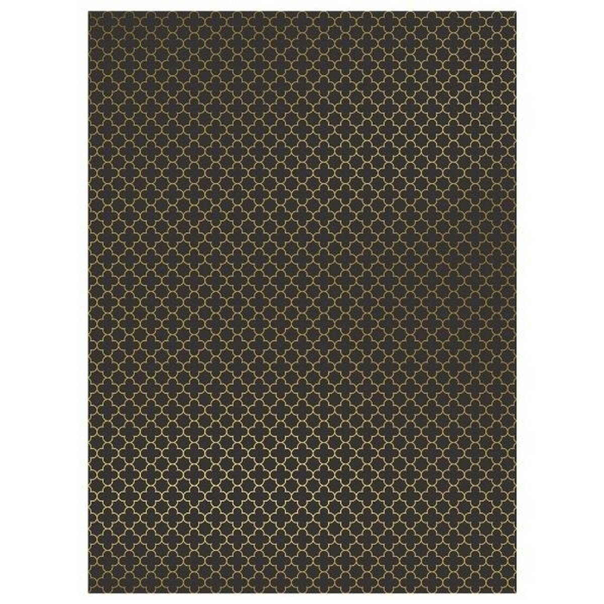 **A4 Foiled Black And Gold Card Pack Of 5 Sheets - ABC School Supplies
