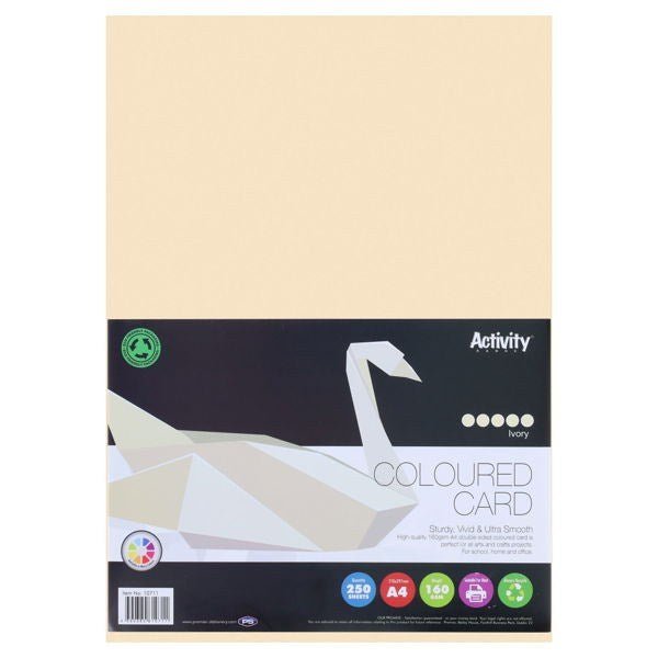 A4 Ivory Card 160gsm (Pack of 250 sheets) - ABC School Supplies