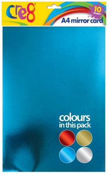 **A4 Mirror Card Pack Of 10 Sheets - ABC School Supplies