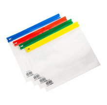 A4 Multi-Punched Zip Wallets - Assorted - Pack of 30 - ABC School Supplies
