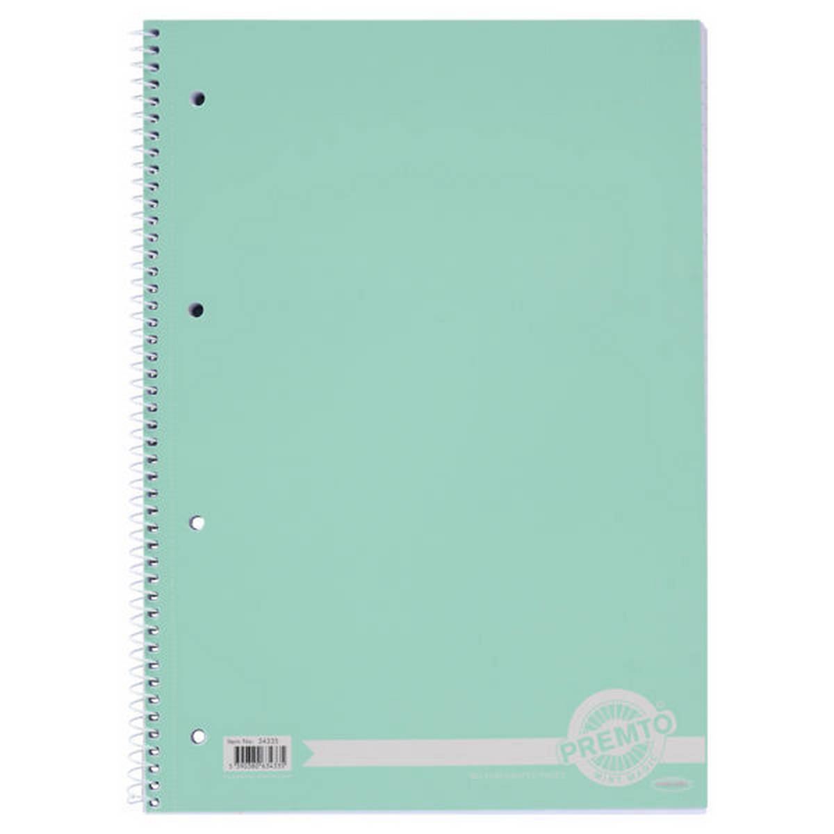 **A4 Pastel 160Pg Spiral Notebook Pack Of 5 Asstd - ABC School Supplies