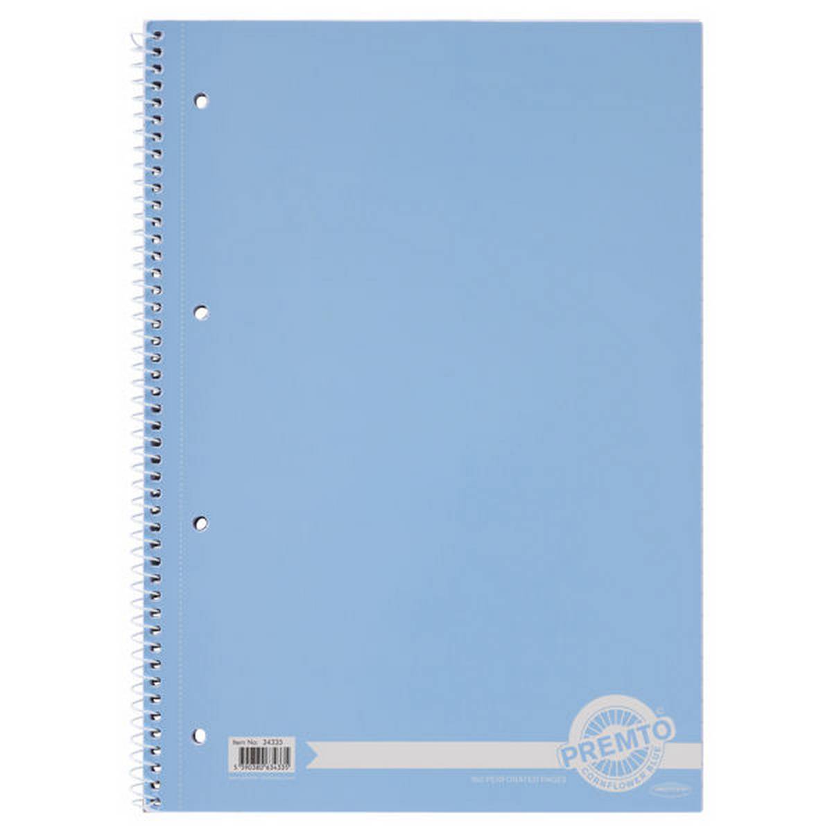 **A4 Pastel 160Pg Spiral Notebook Pack Of 5 Asstd - ABC School Supplies