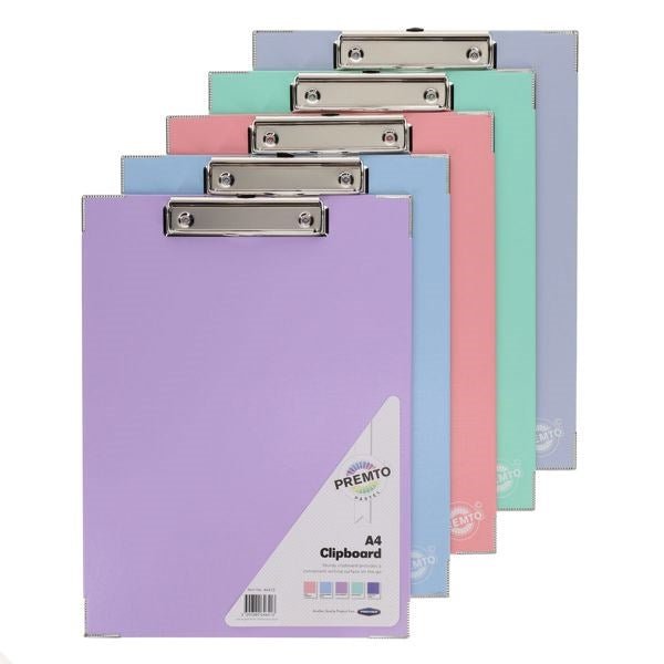 A4 Pastel Pp Clipboard - ABC School Supplies