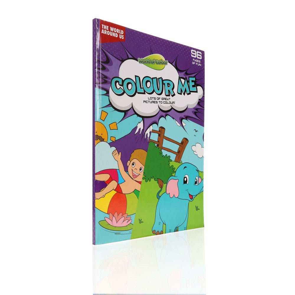 A4 Perforated Colouring Book - The World Around Us 96 Pages - ABC School Supplies