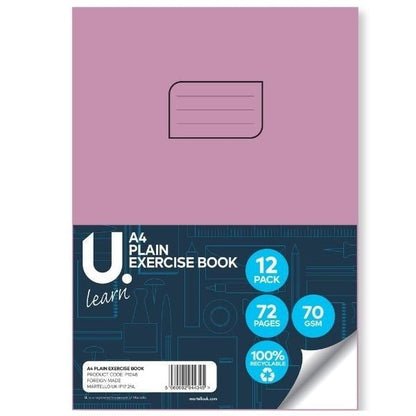 **A4 Plain Copy Book Pack Of 12 - ABC School Supplies