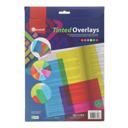 A4 Reading Overlays Pack of 5 (Different Colours) - ABC School Supplies