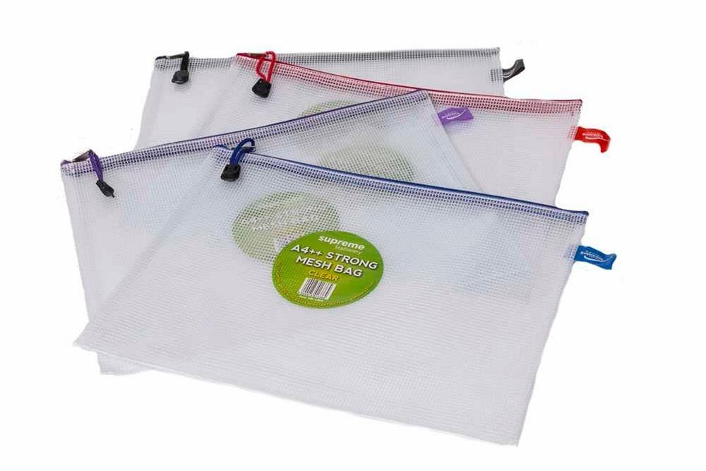 A4+ Strong Mesh Wallet Clear - ABC School Supplies