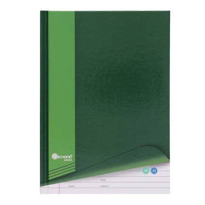 A5 160pg Hardback Notebook - Green - ABC School Supplies