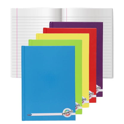 A5 160pg Hardcover Notebook Pack of 5 - ABC School Supplies