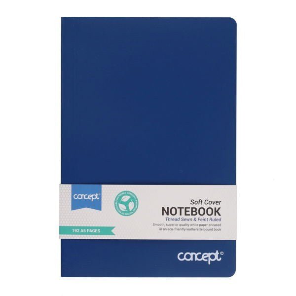 A5 192pg Soft Cover Notebook - ABC School Supplies