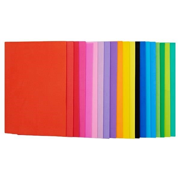 A5 Foam Sheets Primary Colours Pack Of 20 - ABC School Supplies