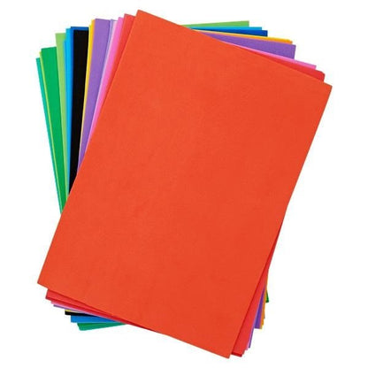 A5 Foam Sheets Primary Colours Pack Of 20 - ABC School Supplies