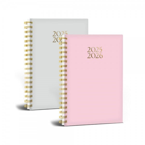 **A5 WTV Plush Spiral Academic Diary 2025 - 26 - ABC School Supplies