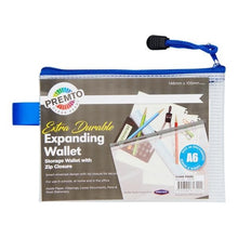 A6+ Extra Durable Expanding Mesh Wallet - Clear Pearl - ABC School Supplies