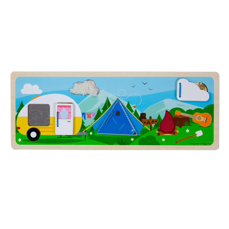 **Camping in the Wild Sensory Board