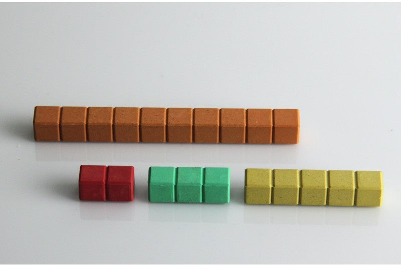 Cuisenaire Rods in 10 Colours Set of 126 pcs