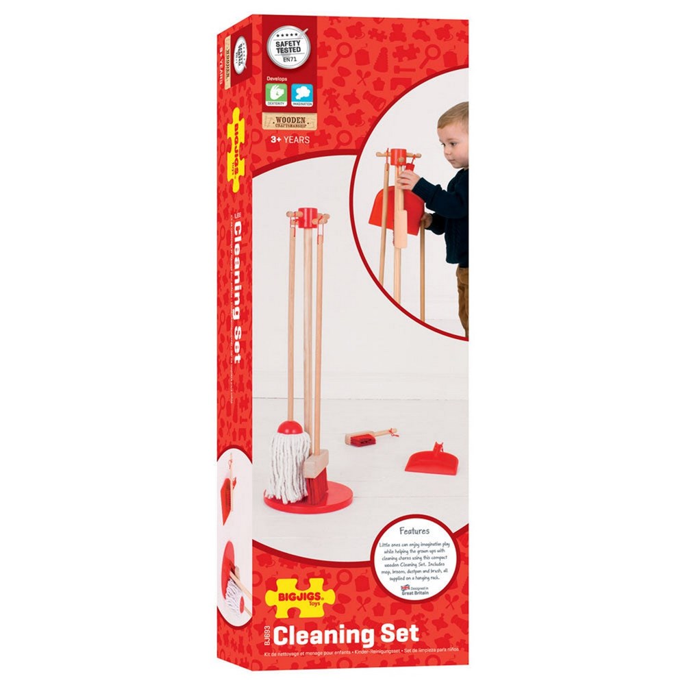 Bigjigs Cleaning Set (Red)
