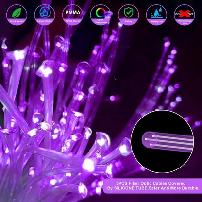 Callsky Sensory Lights 10W Fiber Optic Curtain Lights for Sensory Room