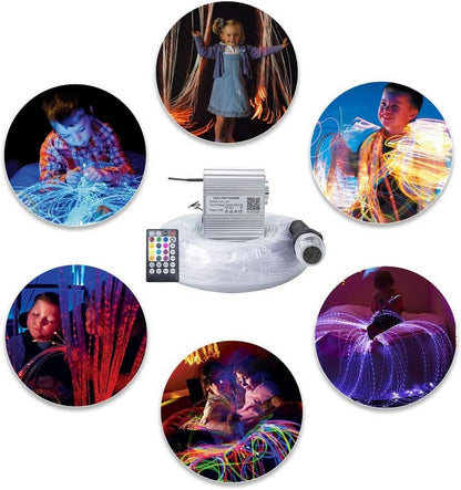 Callsky Sensory Lights 10W Fiber Optic Curtain Lights for Sensory Room
