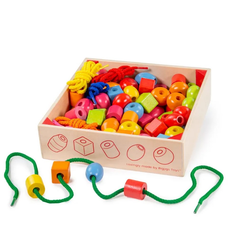 Bigjigs Crate of Lacing Beads