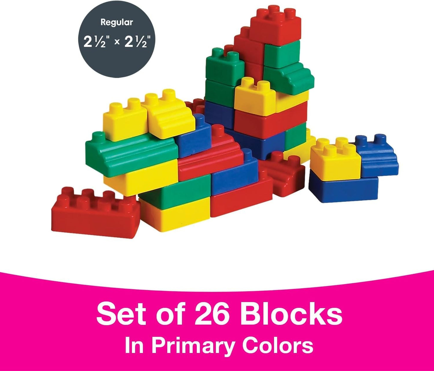 Edushape Mini Edu-Blocks Flexible Blocks Set of 26 Pieces