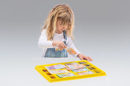 Euro Money Set & Tray (130 Notes & 160 Coins)