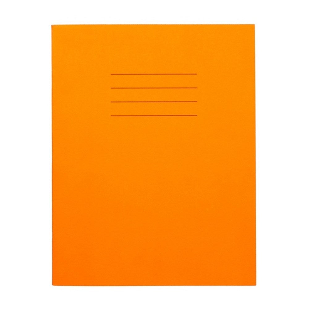 Everyday 9" x 7" Exercise Book 80 Page, 7mm Squared, Orange - Pack of 100