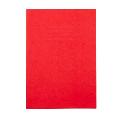 Everyday A4 Exercise Book 80 Page, 8Mm Ruled With Margin, Red - Pack Of 50