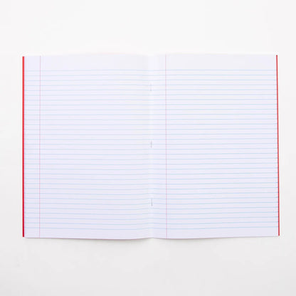 Everyday A4 Exercise Book 80 Page, 8Mm Ruled With Margin, Red - Pack Of 50
