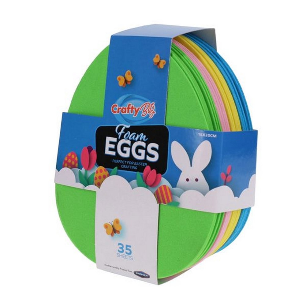 Foam Easter Eggs Pack Of 35