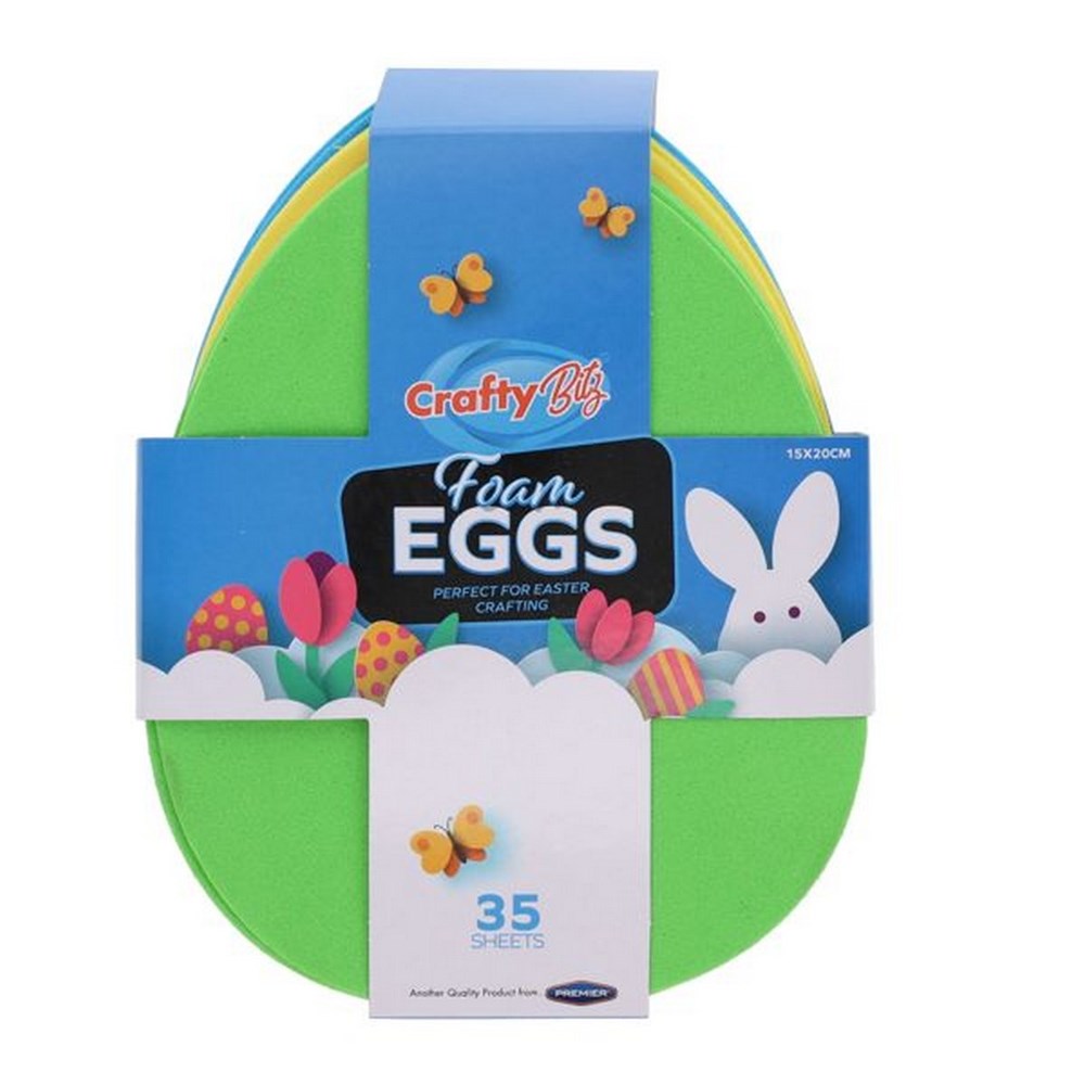Foam Easter Eggs Pack Of 35