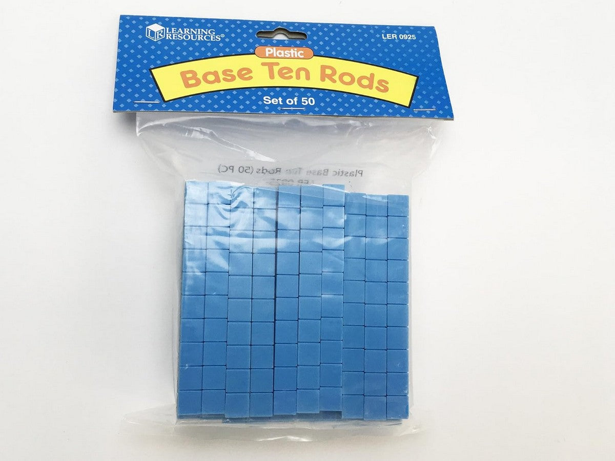 Plastic Base Ten Rods (Set of 50)