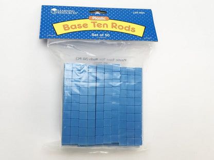 Plastic Base Ten Rods (Set of 50)