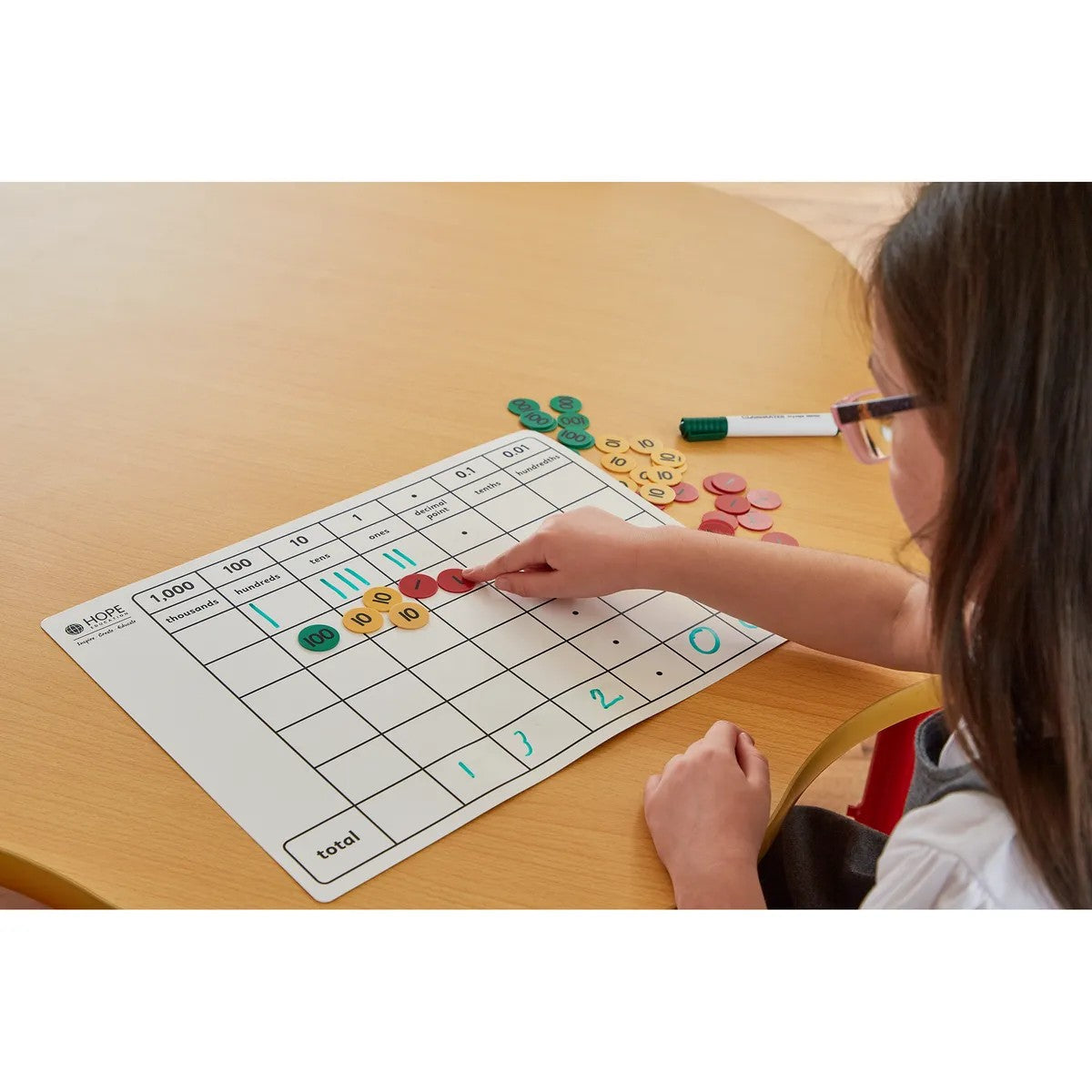 Dry-Wipe Place Value Boards Pack Of 6