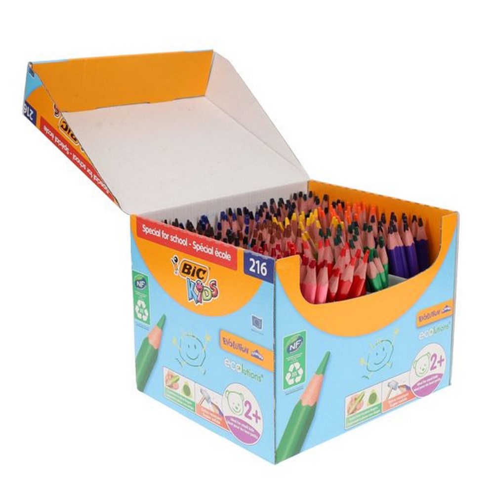 BIC Kids Box 216 Evolution Triangular Colouring Pencils
