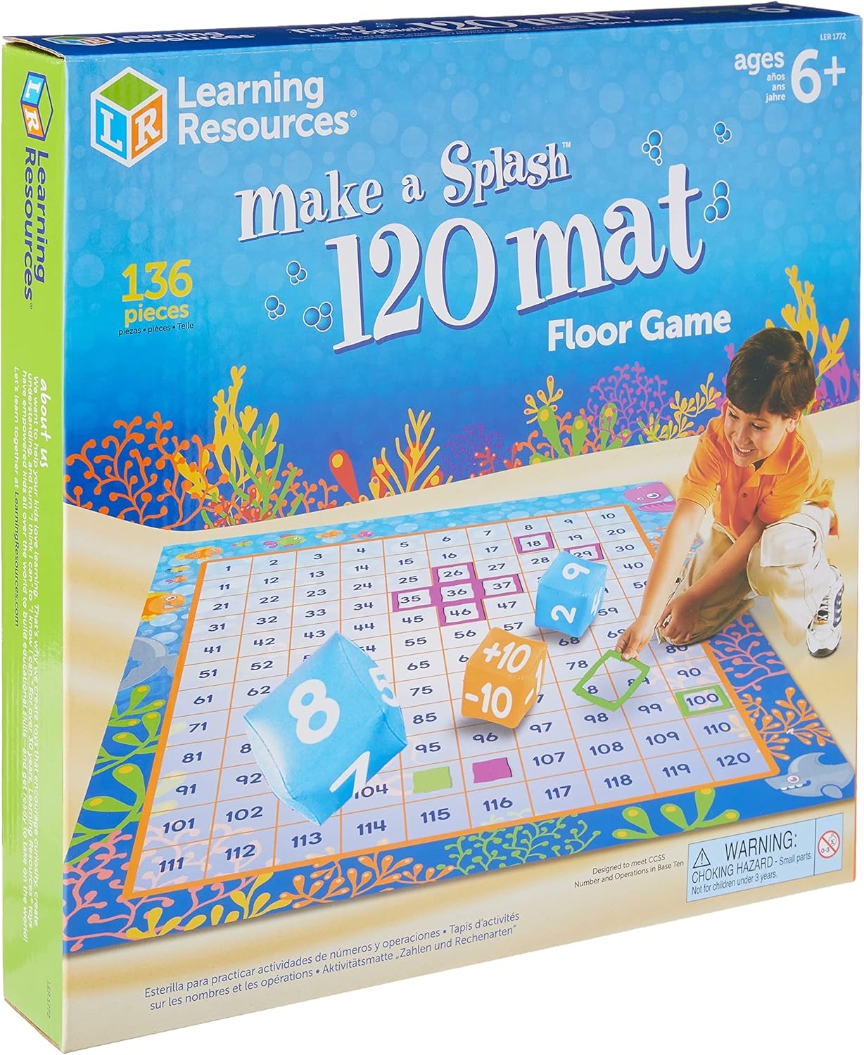 Learning Resources Make A Splash™  120 Mat Floor Game