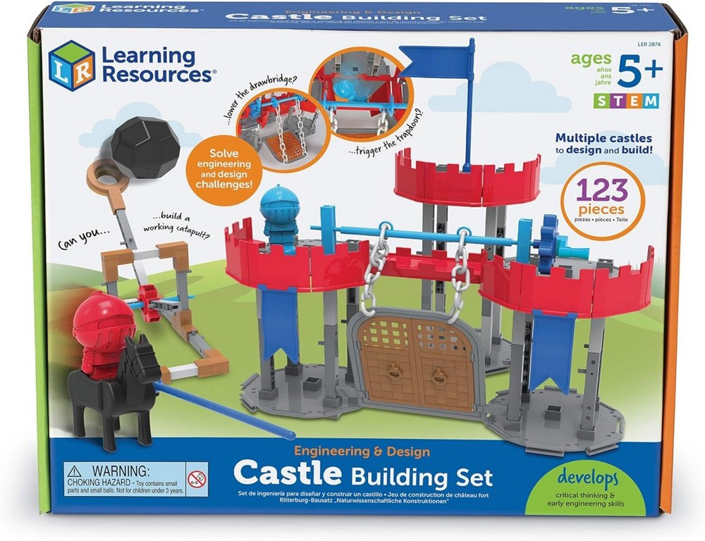 Learning Resource Castle Engineering Design Building Set