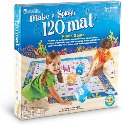 Learning Resources Make A Splash™  120 Mat Floor Game