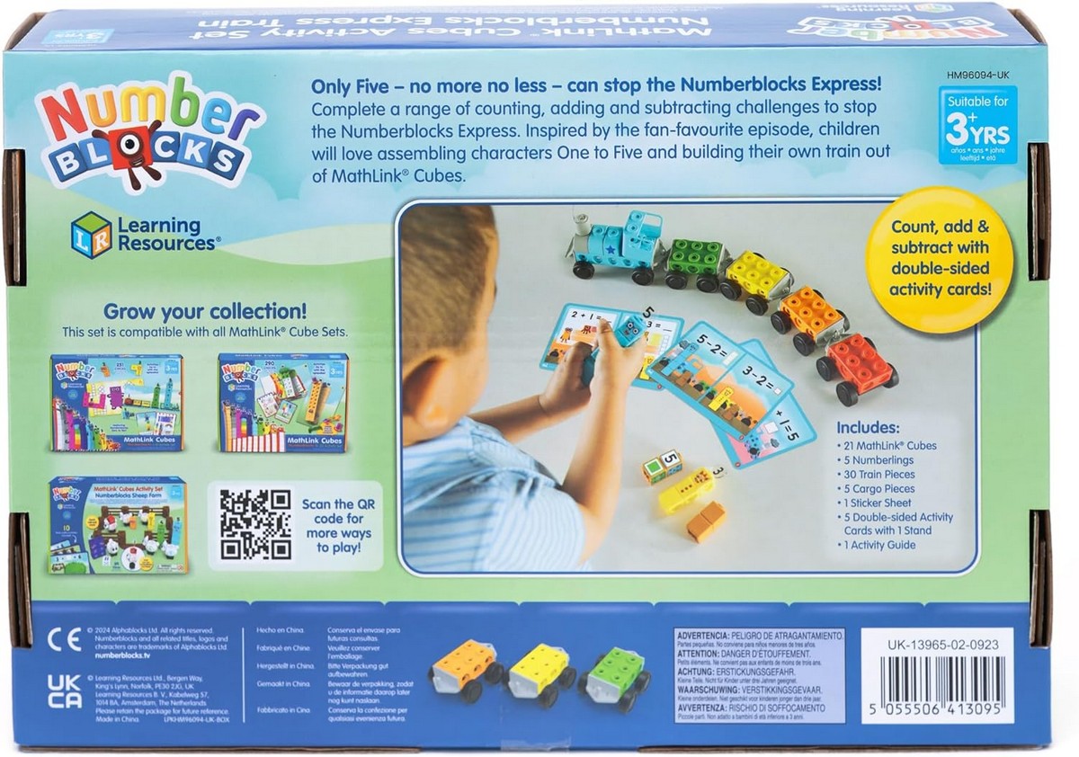Learning Resources MathLink® Cubes Numberblocks® Express Train Activity Set