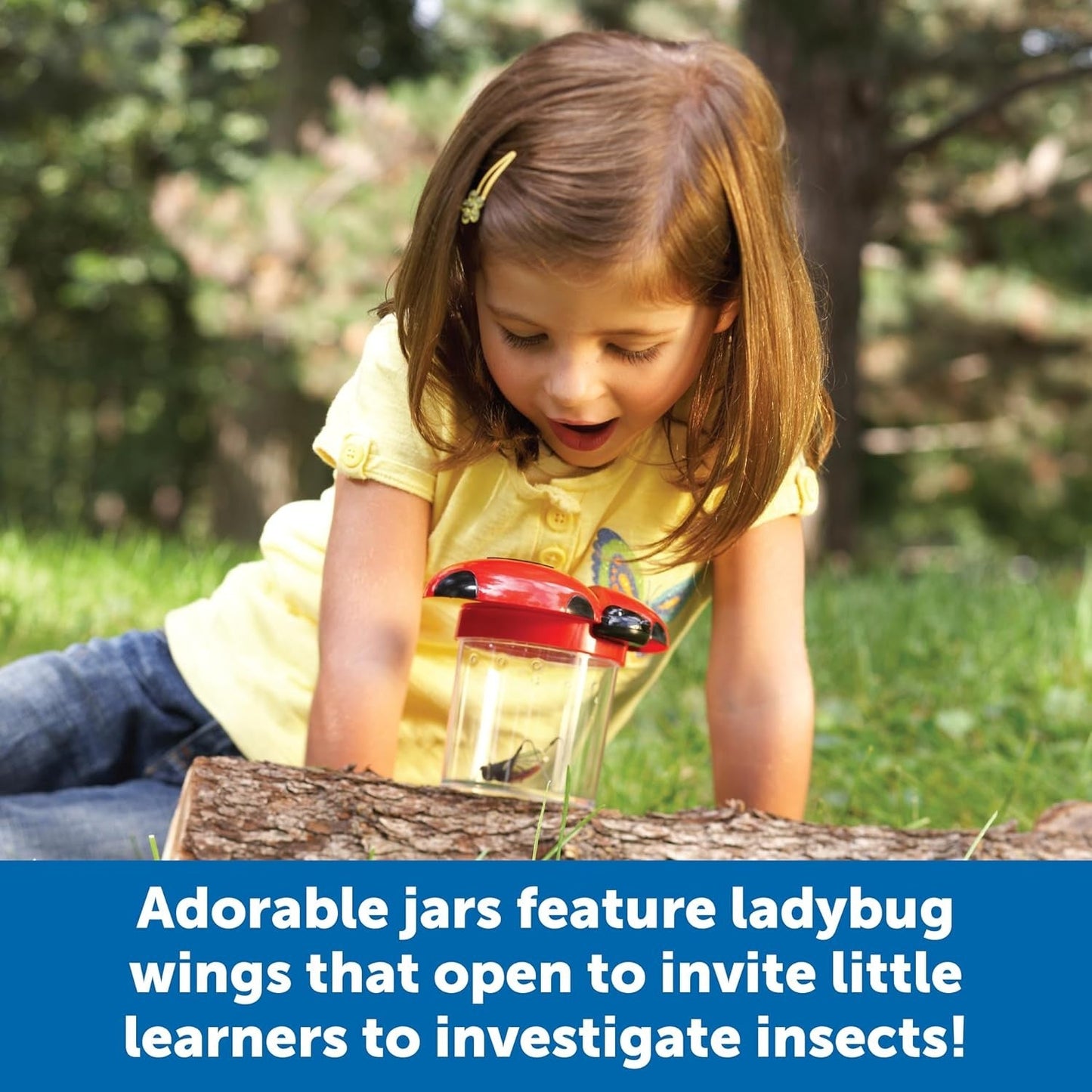 Learning Resources Primary Science® Big View Bug Jars (Set Of 6)