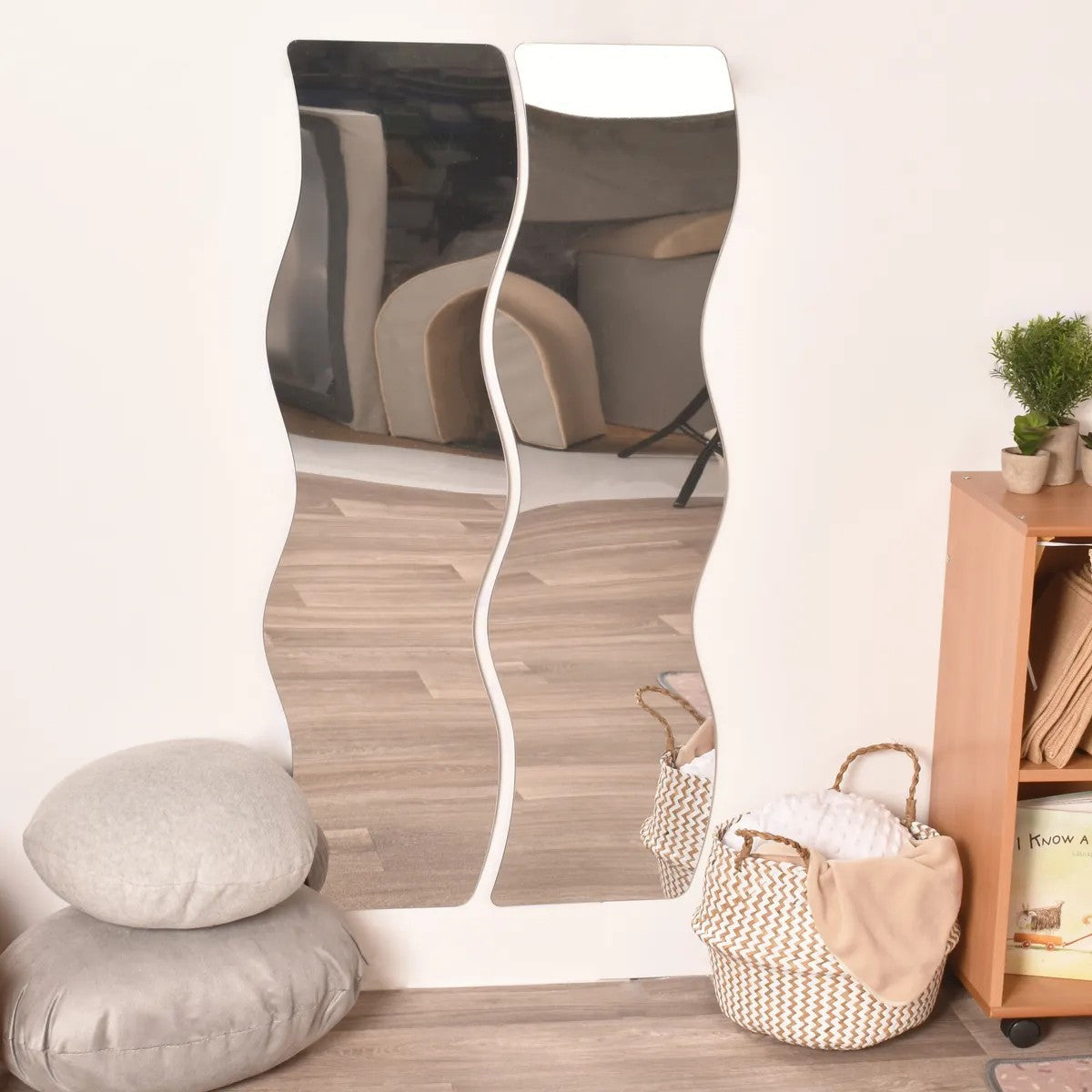 Outdoor / Indoor Wavy Mirrors Pack of 2