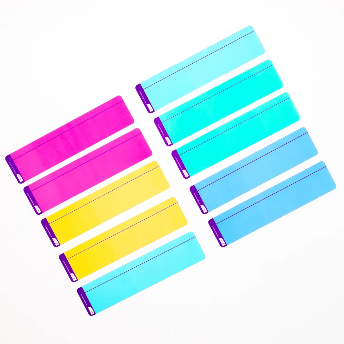 LDA Coloured Reading Overlays Pack of 10