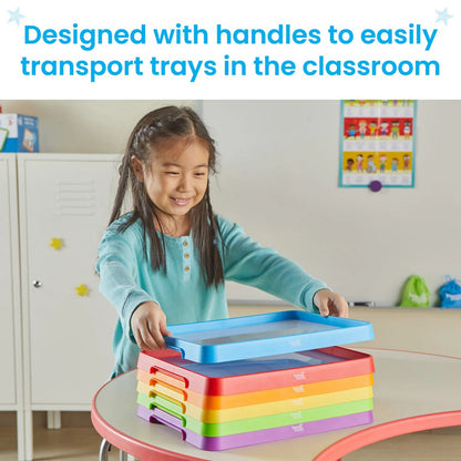 Learning Resources Magnetic Dry Erase Activity Trays, Set Of 6