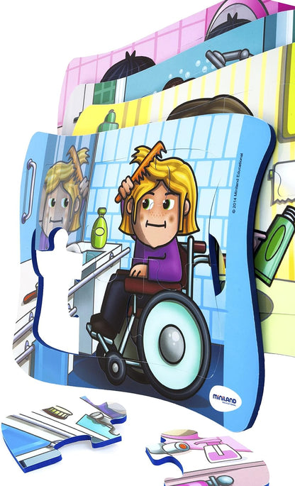 Miniland Frame Puzzles - Hygiene Habits