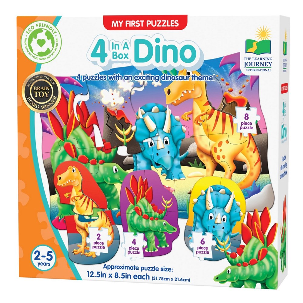 **My First Puzzle Sets 4-In-A-Box Puzzles - Dino