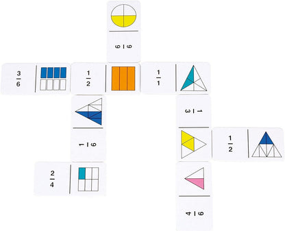 Learning Resources Rainbow Fraction Dominoes