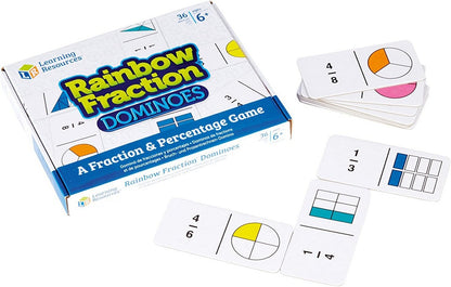 Learning Resources Rainbow Fraction Dominoes